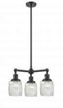 Innovations Lighting 207-OB-G302 - Colton - 3 Light - 18 inch - Oil Rubbed Bronze - Stem Hung - Chandelier