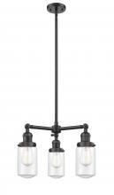 Innovations Lighting 207-OB-G312 - Dover - 3 Light - 17 inch - Oil Rubbed Bronze - Stem Hung - Chandelier