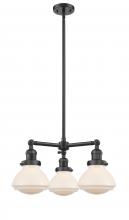 Innovations Lighting 207-OB-G321 - Olean - 3 Light - 19 inch - Oil Rubbed Bronze - Stem Hung - Chandelier