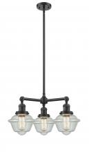 Innovations Lighting 207-OB-G534 - Oxford - 3 Light - 20 inch - Oil Rubbed Bronze - Stem Hung - Chandelier