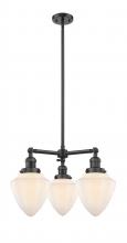 Innovations Lighting 207-OB-G661-7 - Bullet - 3 Light - 20 inch - Oil Rubbed Bronze - Stem Hung - Chandelier