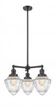 Innovations Lighting 207-OB-G664-7 - Bullet - 3 Light - 20 inch - Oil Rubbed Bronze - Stem Hung - Chandelier