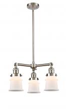 Innovations Lighting 207-SN-G181S - Canton - 3 Light - 18 inch - Brushed Satin Nickel - Stem Hung - Chandelier