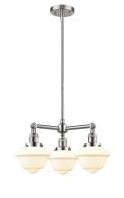 Innovations Lighting 207-SN-G531 - Oxford - 3 Light - 20 inch - Brushed Satin Nickel - Stem Hung - Chandelier