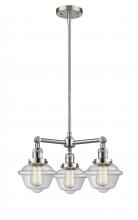 Innovations Lighting 207-SN-G532 - Oxford - 3 Light - 20 inch - Brushed Satin Nickel - Stem Hung - Chandelier