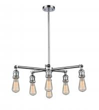 Innovations Lighting 207NH-6CR-PC - Bare Bulb 6 Light Chandelier