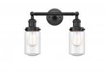 Innovations Lighting 208-BK-G314 - Dover - 2 Light - 14 inch - Matte Black - Bath Vanity Light