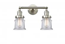 Innovations Lighting 208-SN-G182S - Canton - 2 Light - 17 inch - Brushed Satin Nickel - Bath Vanity Light