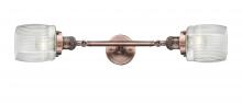 Innovations Lighting 208L-AC-G302 - Colton - 2 Light - 6 inch - Antique Copper - Bath Vanity Light