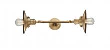 Innovations Lighting 208L-BB-M4 - Railroad - 2 Light - 8 inch - Brushed Brass - Bath Vanity Light