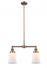 Innovations Lighting 209-BB-G181 - Canton - 2 Light - 21 inch - Brushed Brass - Stem Hung - Island Light