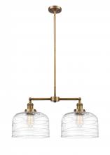 Innovations Lighting 209-BB-G713-L - Bell - 2 Light - 21 inch - Brushed Brass - Stem Hung - Island Light