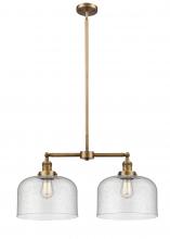 Innovations Lighting 209-BB-G74-L - Bell - 2 Light - 21 inch - Brushed Brass - Stem Hung - Island Light