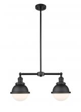 Innovations Lighting 209-BK-HFS-61-BK - Hampden - 2 Light - 18 inch - Matte Black - Stem Hung - Island Light