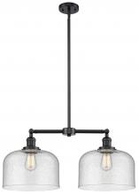 Innovations Lighting 209-OB-G74-L - Bell - 2 Light - 21 inch - Oil Rubbed Bronze - Stem Hung - Island Light