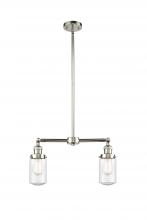 Innovations Lighting 209-PN-G314 - Dover - 2 Light - 21 inch - Polished Nickel - Stem Hung - Island Light