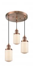 Innovations Lighting 211/3-AC-G311 - Dover 3 Light Multi-Pendant