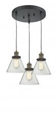 Innovations Lighting 211/3-BAB-G42 - Large Cone 3 Light Multi-Pendant