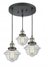 Innovations Lighting 211/3-BAB-G532 - Small Oxford 3 Light Multi-Pendant