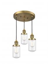 Innovations Lighting 211/3-BB-G312 - Dover 3 Light Multi-Pendant