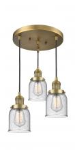 Innovations Lighting 211/3-BB-G54 - Small Bell 3 Light Multi-Pendant