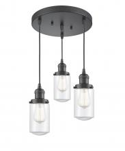 Innovations Lighting 211/3-OB-G312 - Dover 3 Light Multi-Pendant