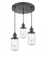 Innovations Lighting 211/3-OB-G314 - Dover 3 Light Multi-Pendant