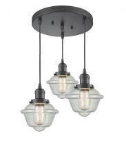 Innovations Lighting 211/3-OB-G534 - Small Oxford 3 Light Multi-Pendant