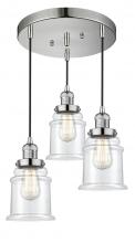 Innovations Lighting 211/3-PN-G182 - Canton 3 Light Multi-Pendant