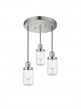 Innovations Lighting 211/3-PN-G312 - Dover 3 Light Multi-Pendant