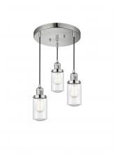 Innovations Lighting 211/3-PN-G314 - Dover 3 Light Multi-Pendant