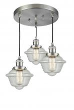 Innovations Lighting 211/3-SN-G534 - Small Oxford 3 Light Multi-Pendant