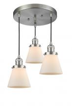 Innovations Lighting 211/3-SN-G61 - Small Cone 3 Light Multi-Pendant