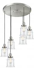 Innovations Lighting 212/6-SN-G182 - Canton 6 Light Multi-Pendant