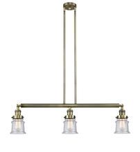 Innovations Lighting 213-AB-G184S - Canton - 3 Light - 39 inch - Antique Brass - Stem Hung - Island Light