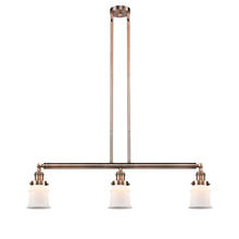 Innovations Lighting 213-AC-G181S - Canton - 3 Light - 39 inch - Antique Copper - Stem Hung - Island Light