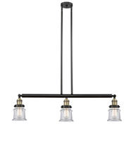 Innovations Lighting 213-BAB-G182S - Canton - 3 Light - 39 inch - Black Antique Brass - Stem Hung - Island Light