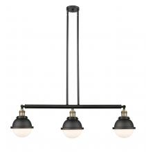 Innovations Lighting 213-BAB-HFS-61-BK - Hampden - 3 Light - 40 inch - Black Antique Brass - Stem Hung - Island Light