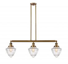 Innovations Lighting 213-BB-G664-7 - Bullet - 3 Light - 38 inch - Brushed Brass - Stem Hung - Island Light