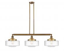 Innovations Lighting 213-BB-G694-12 - Bridgeton - 3 Light - 44 inch - Brushed Brass - Stem Hung - Island Light