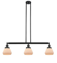 Innovations Lighting 213-BK-G171 - Fulton - 3 Light - 39 inch - Matte Black - Stem Hung - Island Light