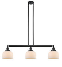 Innovations Lighting 213-BK-G71 - Bell - 3 Light - 41 inch - Matte Black - Stem Hung - Island Light