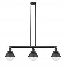 Innovations Lighting 213-BK-HFS-62-BK - Hampden - 3 Light - 40 inch - Matte Black - Stem Hung - Island Light