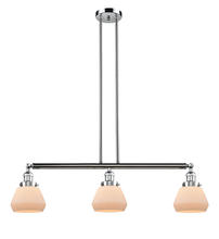 Innovations Lighting 213-PC-G171 - Fulton - 3 Light - 39 inch - Polished Chrome - Stem Hung - Island Light