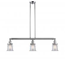 Innovations Lighting 213-PC-G182S - Canton - 3 Light - 39 inch - Polished Chrome - Stem Hung - Island Light