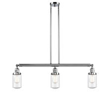 Innovations Lighting 213-PC-G314 - Dover - 3 Light - 37 inch - Polished Chrome - Stem Hung - Island Light