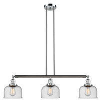 Innovations Lighting 213-PC-G74 - Bell - 3 Light - 41 inch - Polished Chrome - Stem Hung - Island Light