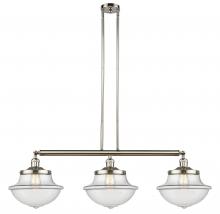 Innovations Lighting 213-PN-G542 - Oxford - 3 Light - 42 inch - Polished Nickel - Stem Hung - Island Light