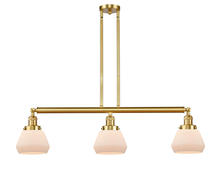 Innovations Lighting 213-SG-G171 - Fulton - 3 Light - 39 inch - Satin Gold - Stem Hung - Island Light