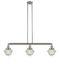 Innovations Lighting 213-SN-G534 - Oxford - 3 Light - 40 inch - Brushed Satin Nickel - Stem Hung - Island Light